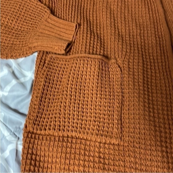 size XL Zenana brown cardigan with pockets - Picture 2 of 7